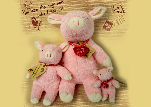 商品紹介 ブタ ふわふわブリッツ ミニブリッツ LOVE ME PIGGY